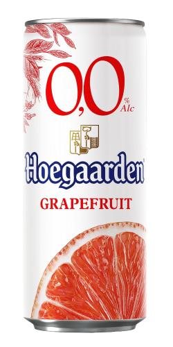 Пиво безалкогольное Hoegaarden со вкус. грейпфрута, нефильтр. 0,33л ж/б. шт
