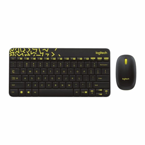 Комплект беспроводной клавиатура + мышь Logitech MK240 черный 920-008198