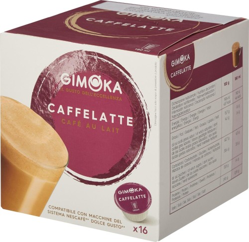 Кофе в капсулах Gimoka Dolce Gusto Caffelatt (DG), 16кап/уп