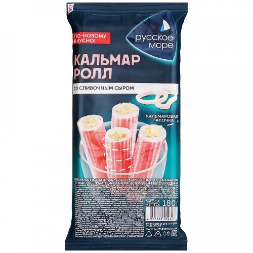 Палочки кальмаровые " Кальмар-ролл" имитация с сыром  охл 1/180 - 6 шт.