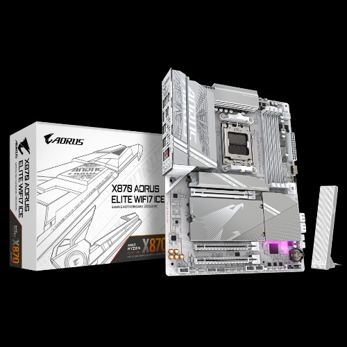 Материнская плата GIGABYTE X870 AORUS ELITE WIFI7 ICE Материнская плата GIGABYTE X870 AORUS ELITE WIFI7 ICE