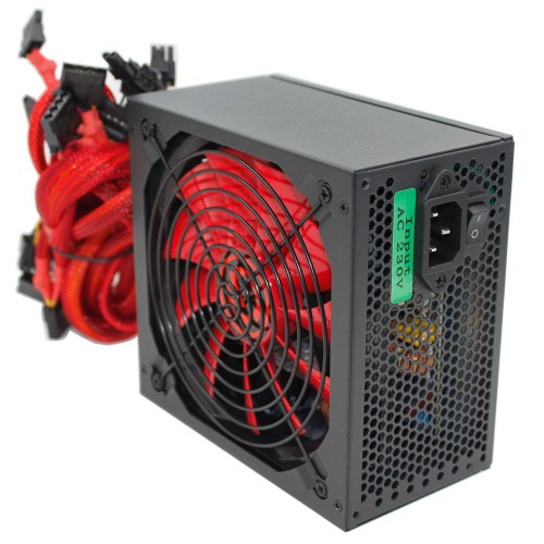 Блок питания Ginzzu 800W (PC800) ATX,14CM(Red) 80+,APFC,20+4p,CPU(4+4)