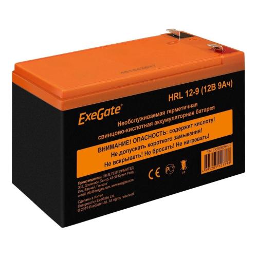 Батарея для ИБП ExeGate HRL 12-9 (12V 9Ah 1234W, клеммы F2)