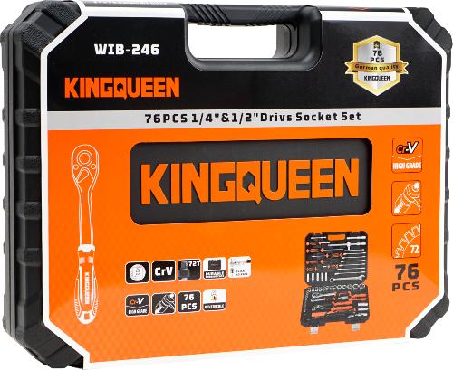 Набор инструментов KINGQUEEN 76 пред, 72 зуба WIB-246