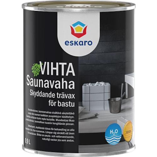 Eskaro Saunavaha Vihta Värvitu средство для бани и сауны декоративно-защитное, бесцветный, 9 л
