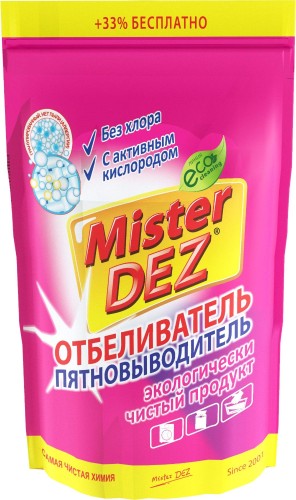 Отбеливатель пятно-тель с активным кислородом Mister Dez Eco-Cleaning 800 г