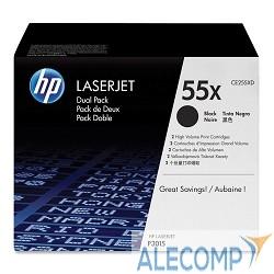 Картридж HP CE255XD 55X для LJ P3015, MFP M525dn двойная упаковка (2 х 12 500 стр)