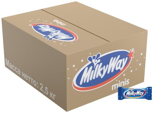 Шоколадный батончик Milky Way Minis, 2,5кг/уп
