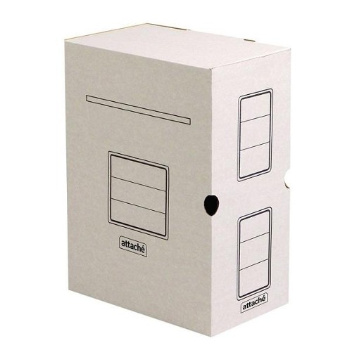 Короб архивный из гофрокартона Attache 150 мм гофрокартон белый 256x150x320 (5 шт / уп.) 809771