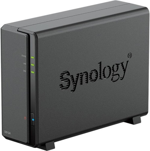 Сетевое хранилище Synology DS124 1x2.5/3.5 SATA/Realtek RTD1619B/1GB DDR4