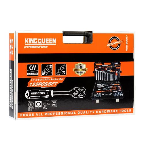 Набор инструментов KINGQUEEN 133 пред, 72 зуба, WIB-90007
