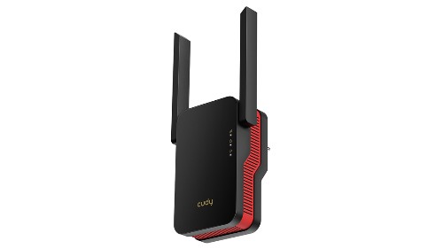 Усилитель беспроводного сигнала Cudy RE3000, 1x1000 Мбит/с, Wi-Fi 802.11 5 ГГц, 2.4 ГГц, 2976 Мбит/с, черный