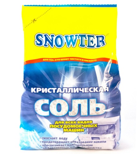 Соль для посудомоечных машин SNOWTER  1,5 кг.