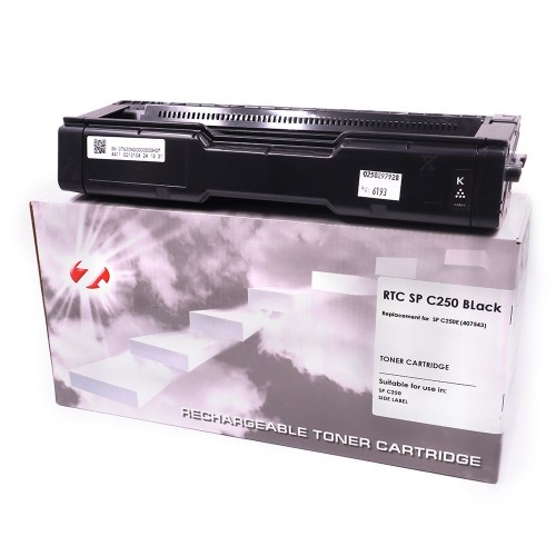 Тонер-картридж 7Q C250E (407543) для Ricoh SP C250, SP C260 (Чёрный, 2000 стр.)