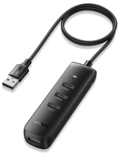 Разветвитель USB Ugreen CM416 (80657) USB 3.0 4-Port Hub. 1м/черный