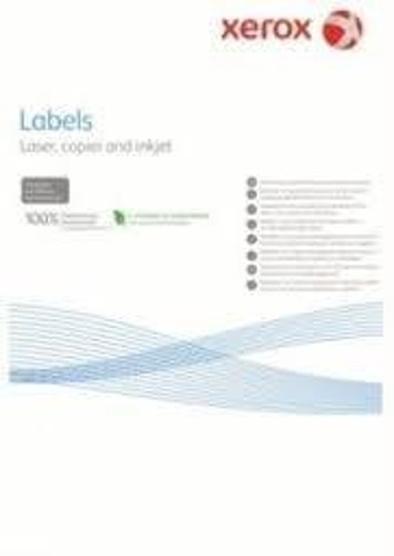 Наклейки Copier XEROX А4:24, 100 листов (70x37мм)