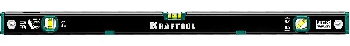 KRAFTOOL 800 мм, усиленный профиль, с зеркальным глазком, магнитный уровень (34785-80)