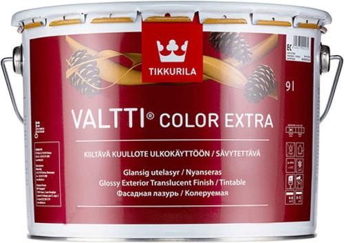 Tikkurila Valtti Color Extra лазурь фасадная на маслянной основе, глянцевый, бесцветный, 9 л