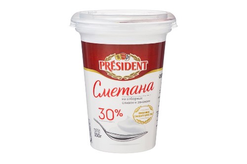 Сметана President 30% 350 г