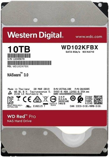 Жесткий диск WD RED PRO WD102KFBX 10TB 3,5 7200RPM 256MB