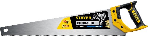 STAYER Cobra 3D, 500 мм, универсальная ножовка, Professional (1512-50)