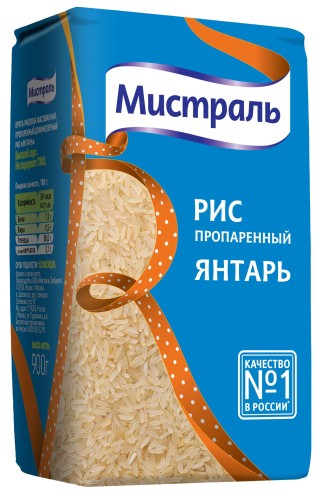 Рис крупа МИСТРАЛЬ Янтарь, 900г