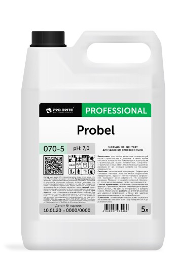 Профхим послестрой нейтрал д/удал гипсовой пыли Pro-Brite/PROBEL,5л