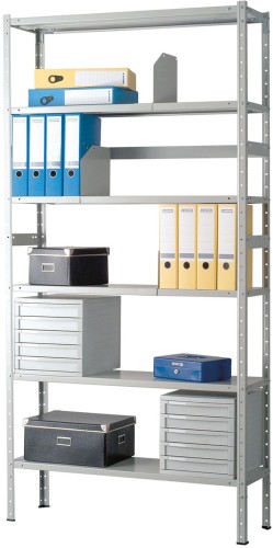 Стеллаж металлический Практик MS (6 полок, 1000x300x2200 мм)