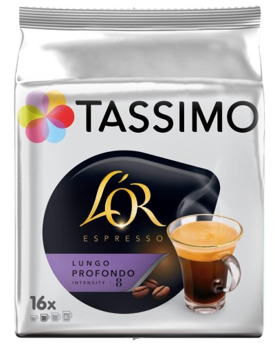 Кофе в капсулах Tassimo L'OR Lungo Profondo нат.жар.мол., 16кап/уп