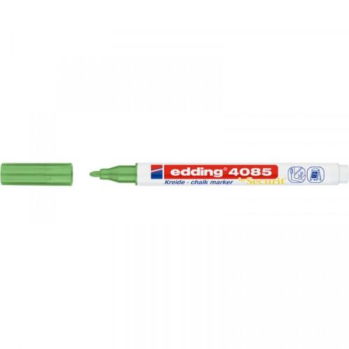 Меловой маркер Edding 4085, круглый наконечник, 1-2 мм Зелёный металлик Меловой маркер Edding 4085, круглый наконечник, 1-2 мм Зелёный металлик