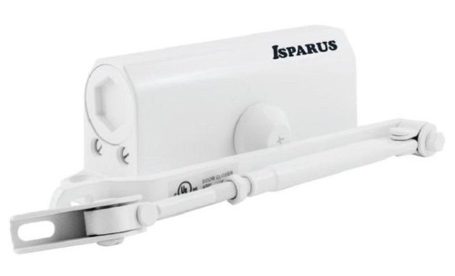 Доводчик дверной Isparus ISP 430, 50-110кг, белый