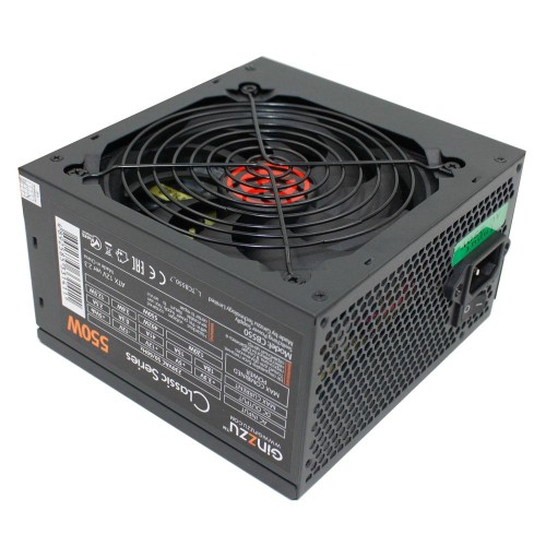 Блок питания Ginzzu 550W (CB550) ATX,12CM black,20+4p,CPU(4+4)