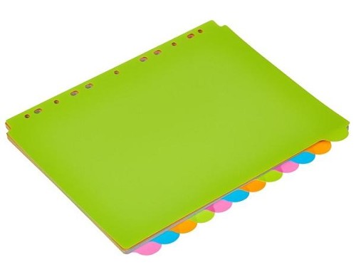 Разделитель листов Attache Selection полукруг пластик (12 шт.) 474678