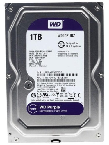 Жесткий диск WD Original Purple SATA-III 1Tb Video (WD10PURZ)