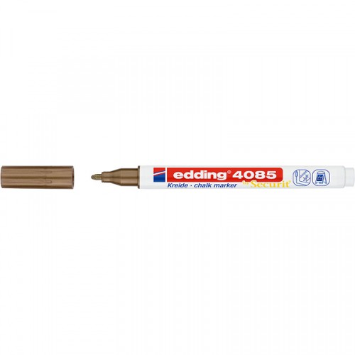 Меловой маркер Edding 4085, круглый наконечник, 1-2 мм Медный