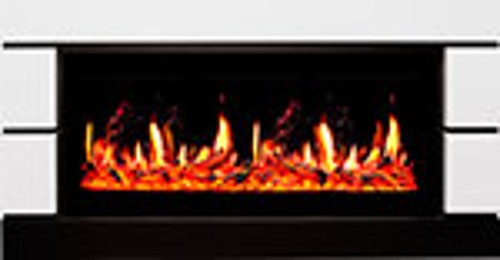 Камин Royal Flame Modern с очагом 5D V-ART 40, белый с черный