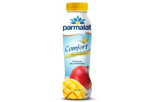 Биойогурт питьевой Parmalat Comfort Безлактозный Манго 290 г