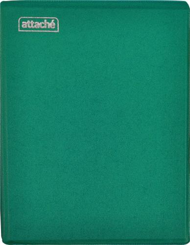 Бизнес-тетрадь А5 160л  ATTACHE, на кольцах,зеленый, обложка ПВХ