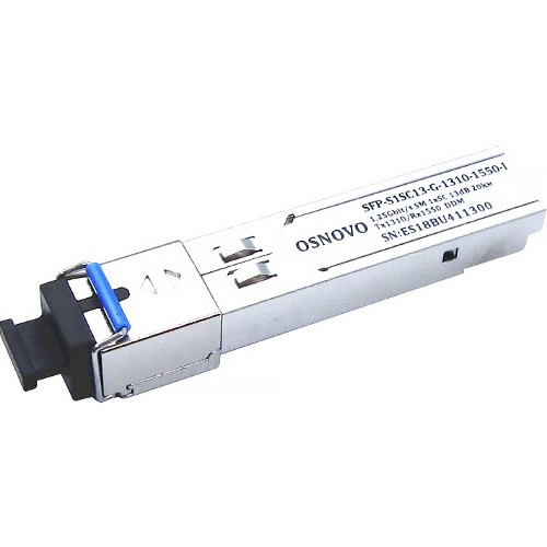 Трансивер OSNOVO SFP-S1SC13-G-1310-1550-I Трансивер OSNOVO SFP-S1SC13-G-1310-1550-I