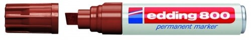 Перманентный маркер Edding E-800/7 коричневый (толщина линии 4-12 мм), E-800#7