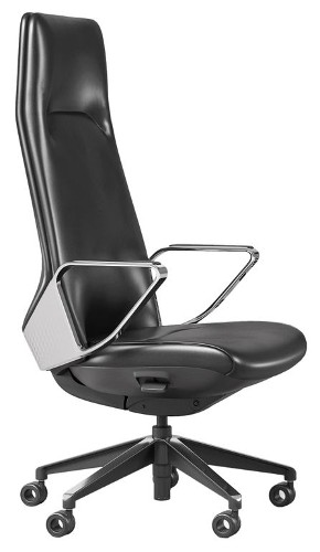Кресло для руководителя Sunon Атлас (Atlas) с подголовником кожа, черный