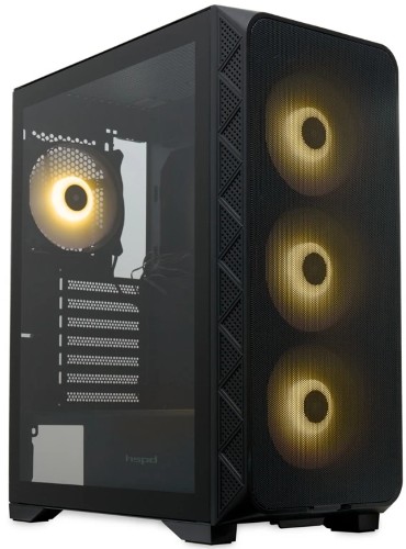 Компьютерный корпус hspd M521-TGBK-ARGB черный