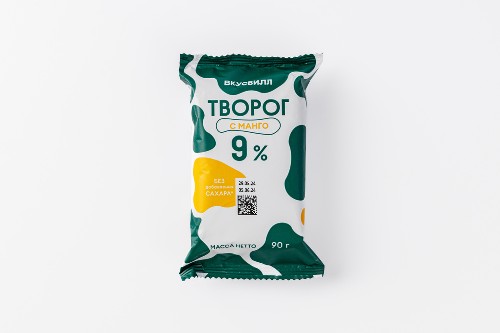 Творог с манго (без доб. сахара) 9%, 90 г