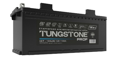 Аккумулятор Tungstone Prof 6СТ-190L(4) болт