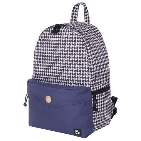 Рюкзак BRAUBERG универсальный, SYDNEY &quot;White&blue&quot;, 228840, 38х27х12 см