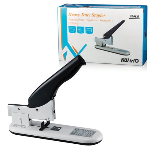 Мощный степлер для бумаги KW-trio -50-LB, до 210 листов, серый/черный, №23/6-23/23
