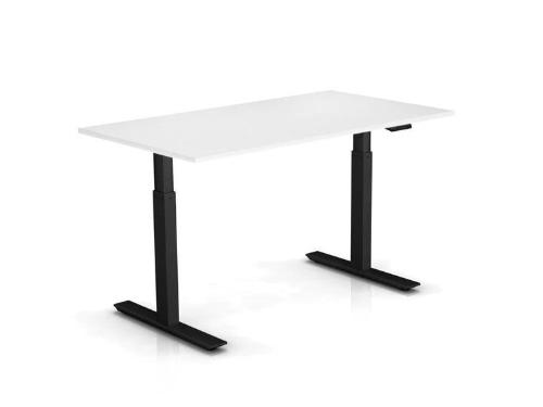 Стол Ergostol Optima для работы сидя-стоя с функцией запоминания положений высоты, черная рама 160*80