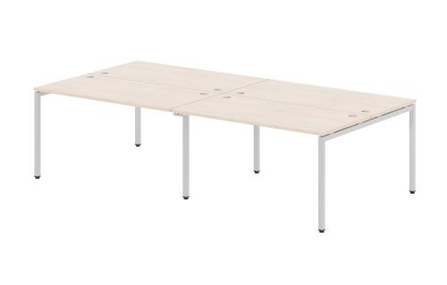 Бенч-система XTEN-S 280x140,  бук тиара/алюминий Бенч-система XTEN-S 280x140,  бук тиара/алюминий