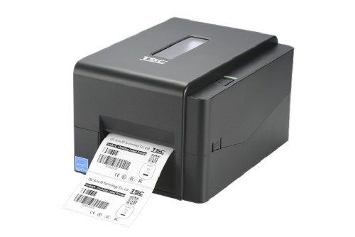 Принтер этикеток TSC TE200 U серый, в комплекте с риббоном 99-065A101-R0LF05