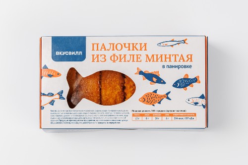 Палочки из филе минтая в панировке зам., 300 г